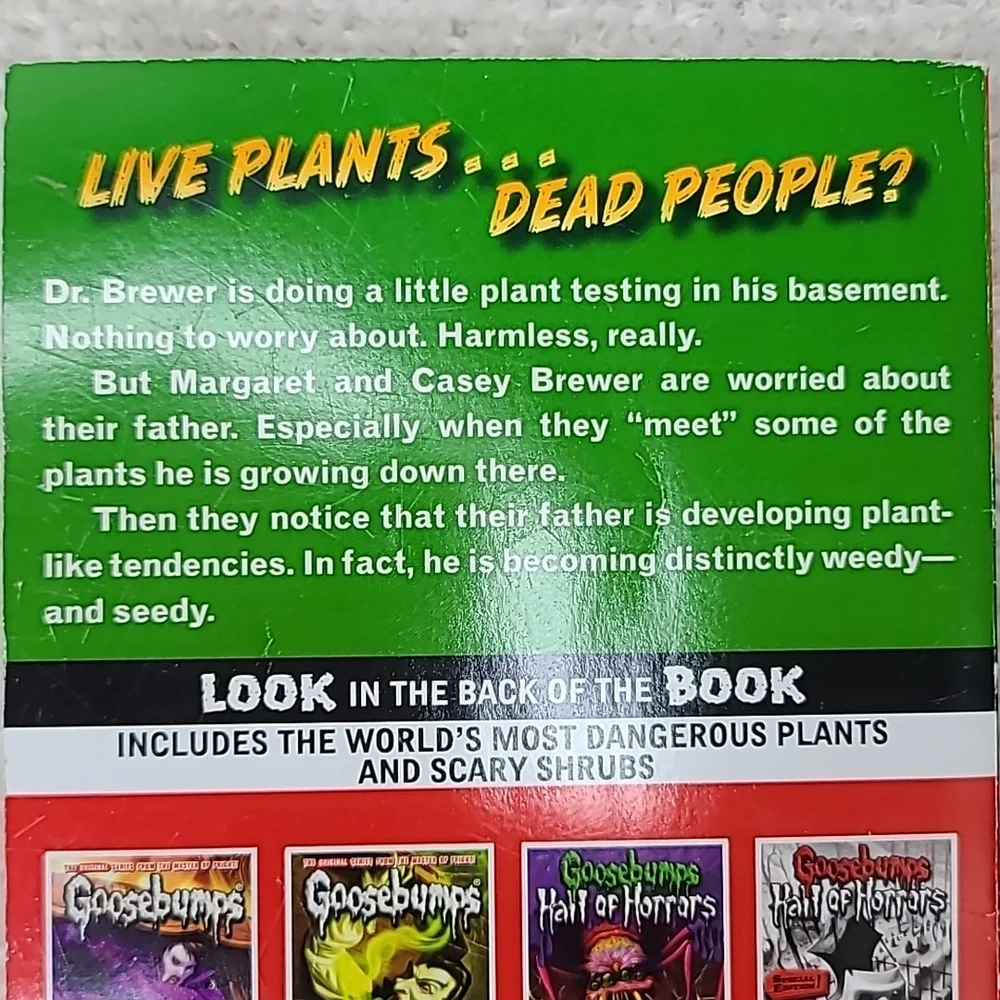 Goosebumps Series #2 Deep Trouble & #22 Stay Out of the Basement Paperback Books